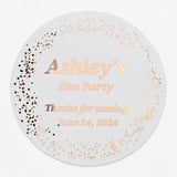 Personalized Hen Party Clear Stickers - XOXOKristen