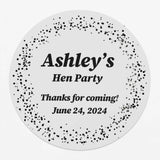 Personalized Hen Party Clear Stickers - XOXOKristen