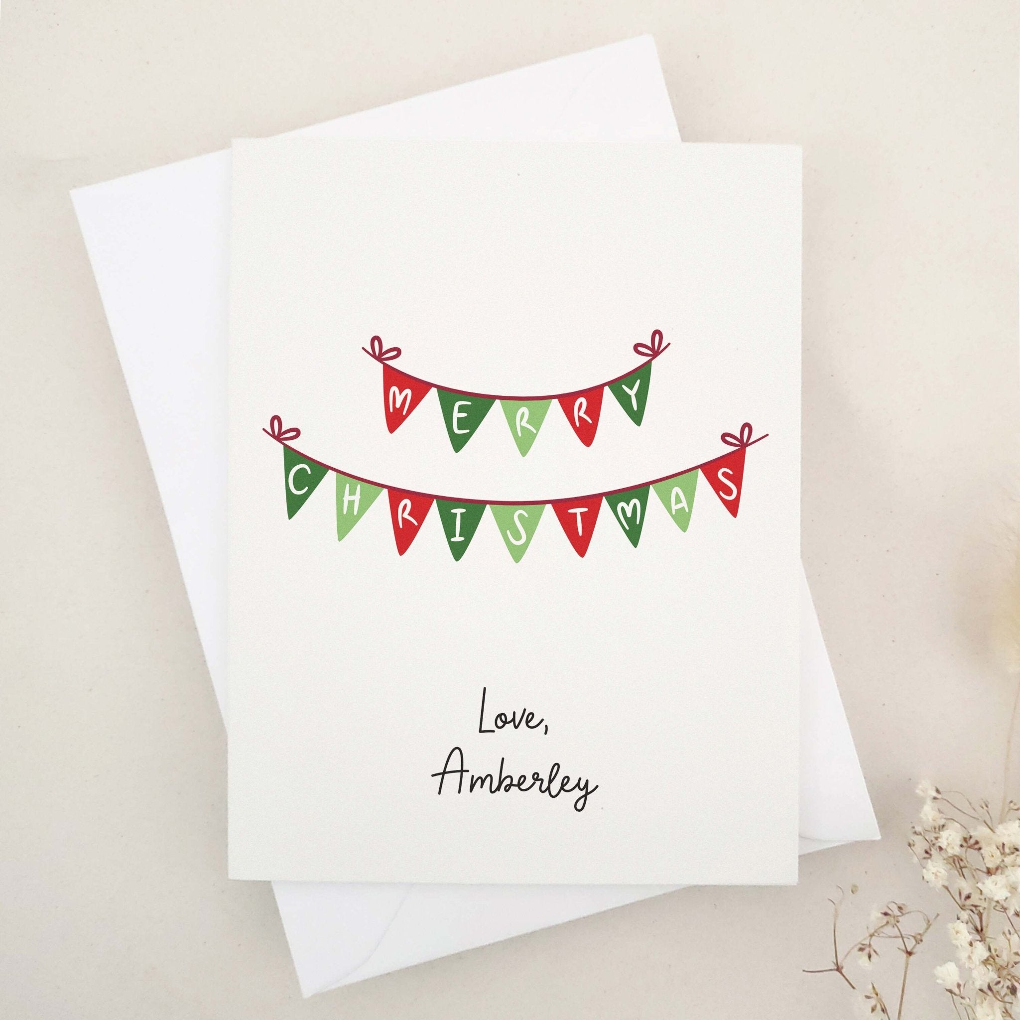 Personalized Merry Christmas Card - XOXOKristen