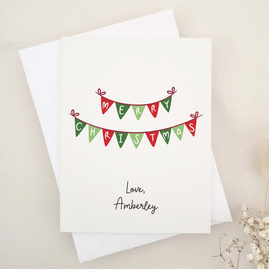 Personalized Merry Christmas Card - XOXOKristen