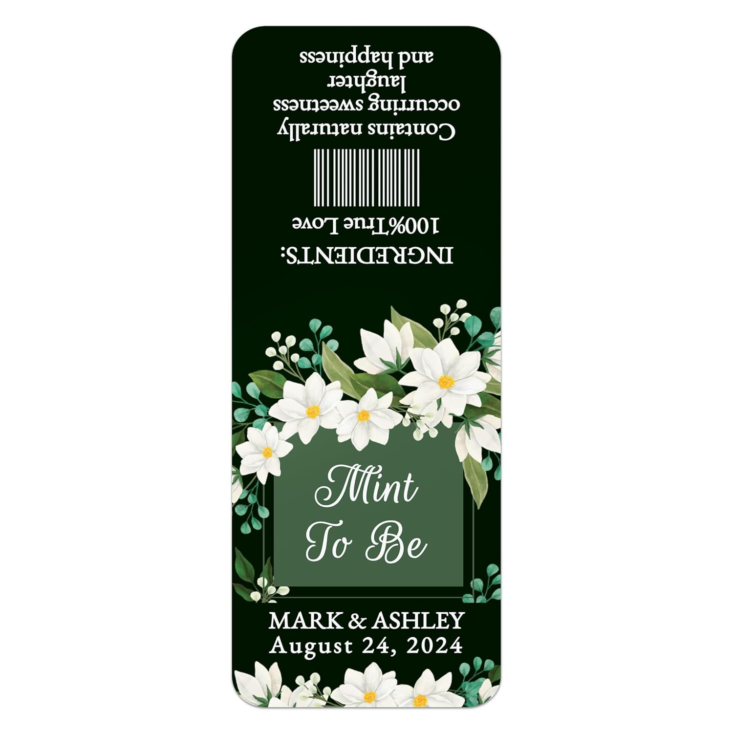 Personalized "Mint to Be" Wedding Favor Stickers - XOXOKristen