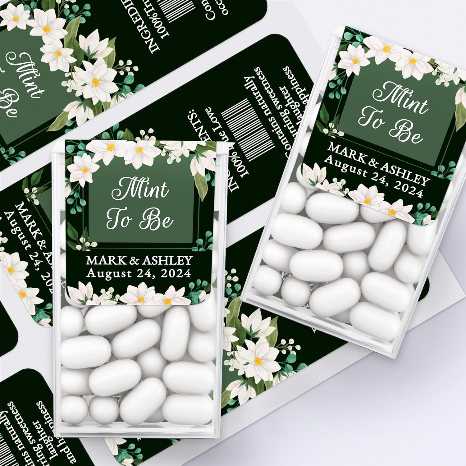 Personalized "Mint to Be" Wedding Favor Stickers - XOXOKristen