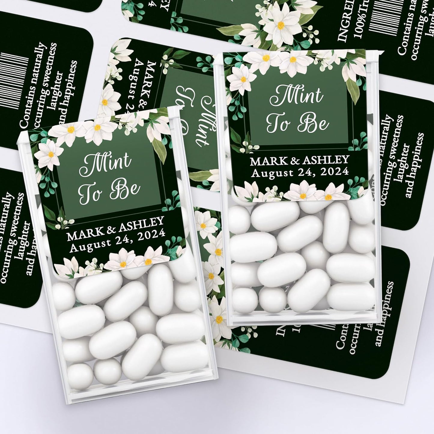 Personalized "Mint to Be" Wedding Favor Stickers - XOXOKristen