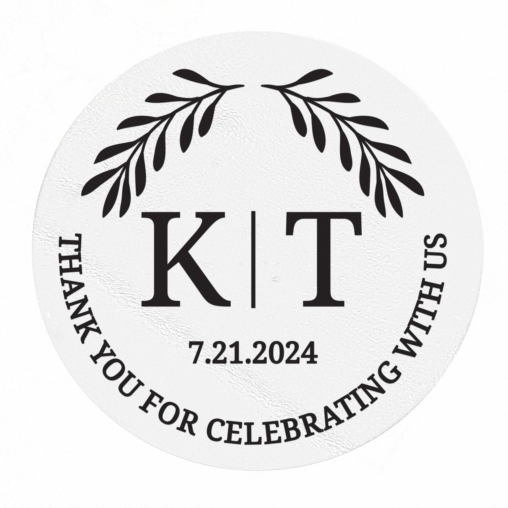 Personalized Thank you Wedding Labels - XOXOKristen