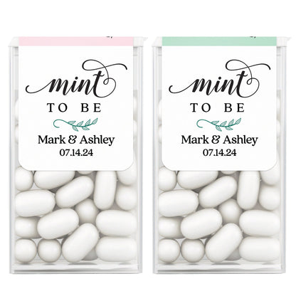 Pink and Mint Tic Tac Wedding Mint to be Stickers - XOXOKristen