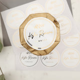 Product Labeling Stickers with Gold Foiled Floral Design - XOXOKristen