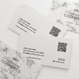 QR Code Business Card with Marble Design - XOXOKristen