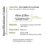 Return Address Label Stickers - XOXOKristen