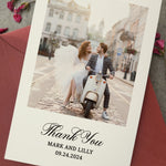 Romantic Wedding Thank You Cards with Photo - XOXOKristen