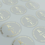 Round Thank you for celebrating with us Stickers - XOXOKristen