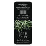 Rustic Mint to Be Wedding Favor Stickers with Black and Green Design - XOXOKristen