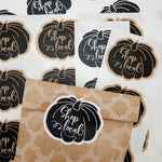 Shop Local Kraft Pumpkin Shaped Label - XOXOKristen