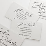 Simple Black and White Business Cards - XOXOKristen