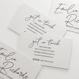 Simple Black and White Business Cards - XOXOKristen