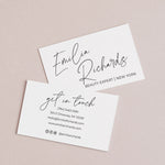 Simple Black and White Business Cards - XOXOKristen