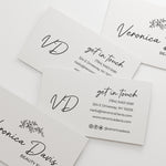 Simple Floral Business Card - XOXOKristen