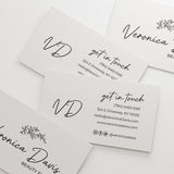 Simple Floral Business Card - XOXOKristen