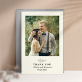 Simple Wedding Thank You Cards with Photo - XOXOKristen