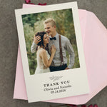 Simple Wedding Thank You Cards with Photo - XOXOKristen