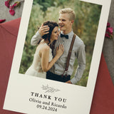Simple Wedding Thank You Cards with Photo - XOXOKristen