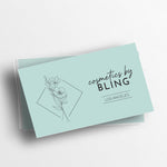 Small Business Cards with Floral Design and QR Code - XOXOKristen