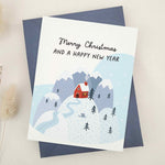 Snowy Merry Christmas and Happy New Year Card - XOXOKristen