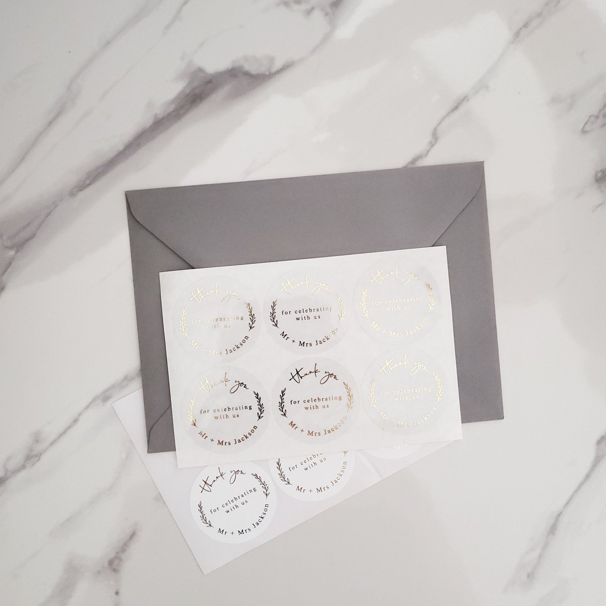 Thank you for celebrating Favor Stickers - XOXOKristen