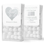 Tic Tac Stickers for Wedding Favors with Gold Foiled Calligraphy - XOXOKristen