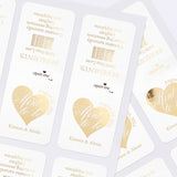 Tic Tac Stickers for Wedding Favors with Gold Foiled Calligraphy - XOXOKristen