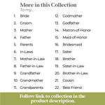 To my Father - in - law on my Wedding Day Greenery Note Card - XOXOKristen