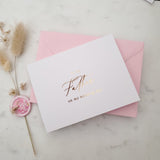 To my Father on my Wedding Day Gold Calligraphy Cards - XOXOKristen