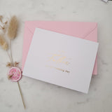 To my Father on my Wedding Day Gold Calligraphy Cards - XOXOKristen