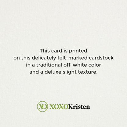 To my Grandfather on my Wedding Day Greenery Note Card - XOXOKristen