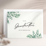 To my Grandmother on my Wedding Day Greenery Note Card - XOXOKristen