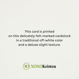 To my In - laws on my Wedding Day Greenery Note Card - XOXOKristen