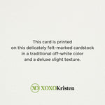 To my Mother - in - law on my Wedding Day Greenery Note Card - XOXOKristen