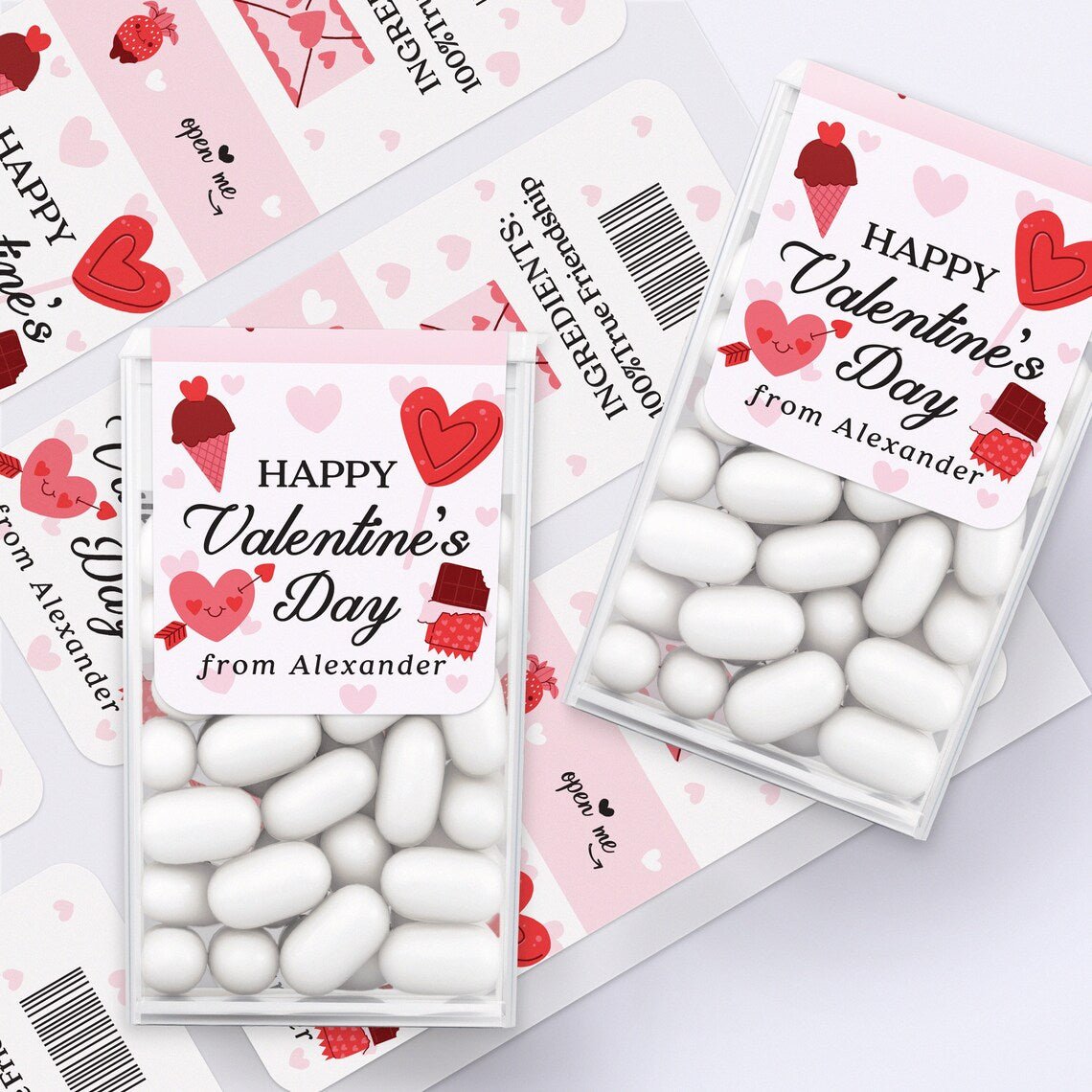 Valentine's Day Stickers for Tic Tacs - XOXOKristen