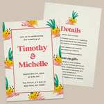 Wedding Invitations with Bright Design - XOXOKristen