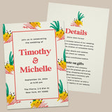 Wedding Invitations with Bright Design - XOXOKristen