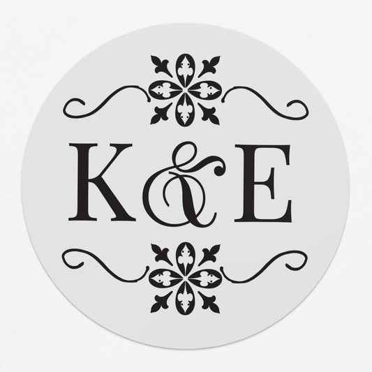 Wedding Stickers for Favors with Monograms - XOXOKristen