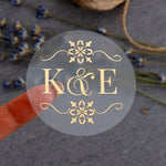 Wedding Stickers for Favors with Monograms - XOXOKristen