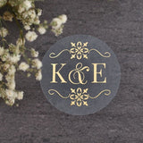 Wedding Stickers for Favors with Monograms - XOXOKristen