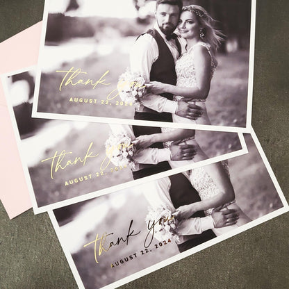 Wedding Thank you card with Custom Photo - XOXOKristen