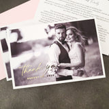 Wedding Thank you card with Custom Photo - XOXOKristen