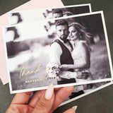 Wedding Thank you card with Custom Photo - XOXOKristen