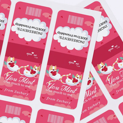 You Mint so much Valentine's Day Stickers for Kids - XOXOKristen