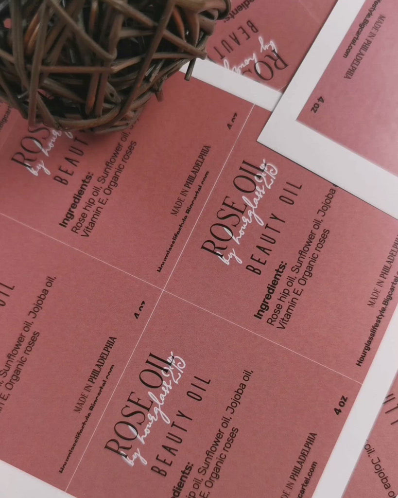 Personalized product labeling stickers with ingredients - XOXOKristen