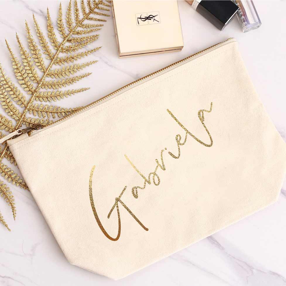 Personalized shop cosmetic pouch