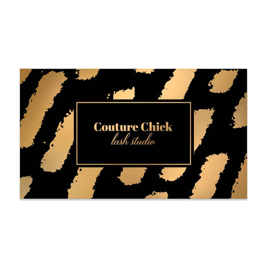 Stylish and elegant black and gold professional looking business cards - XOXOKristen