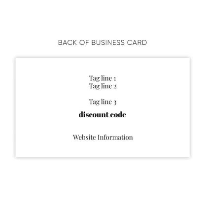 Floral thank you business card with ready-made template - XOXOKristen